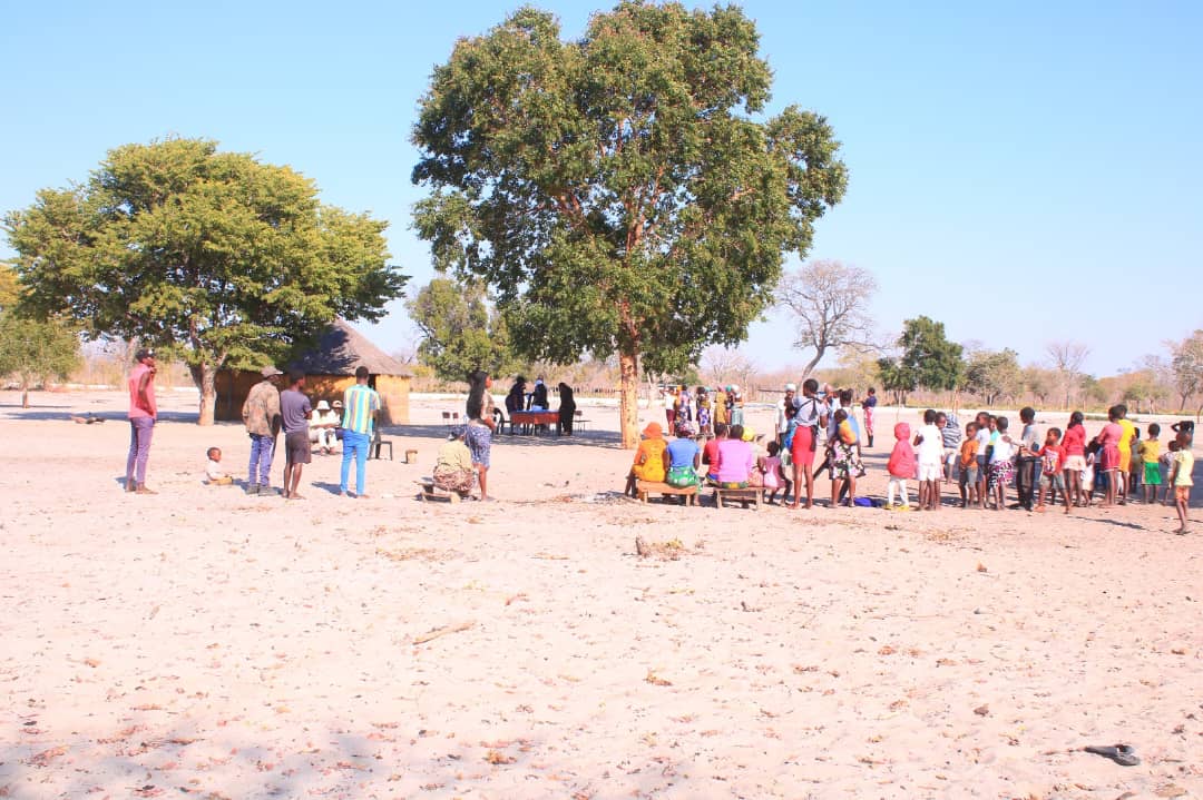 Children and families supported by MOVSC in Rundu, Namibia